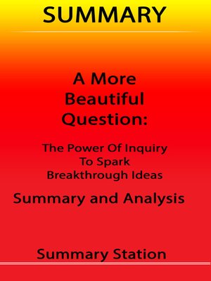 cover image of A More Beautiful Question